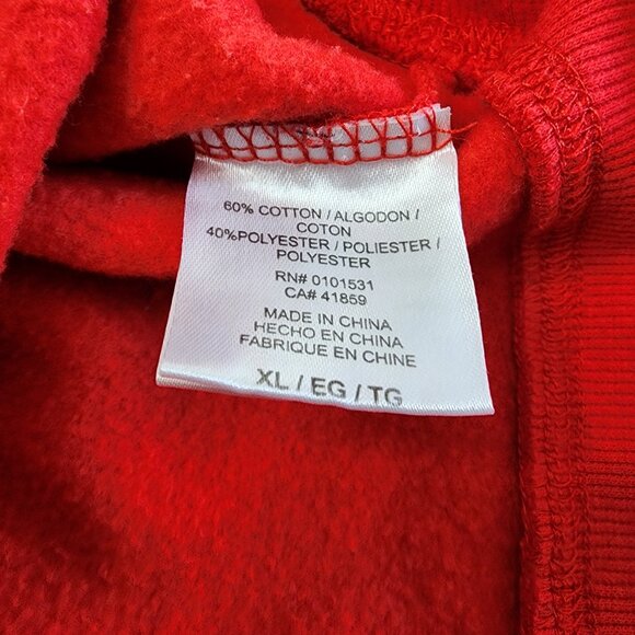 Marvel Comic Fill Logo‎ Pullover Sweatshirt Crewneck Womens size XL in Red - Picture 14 of 14